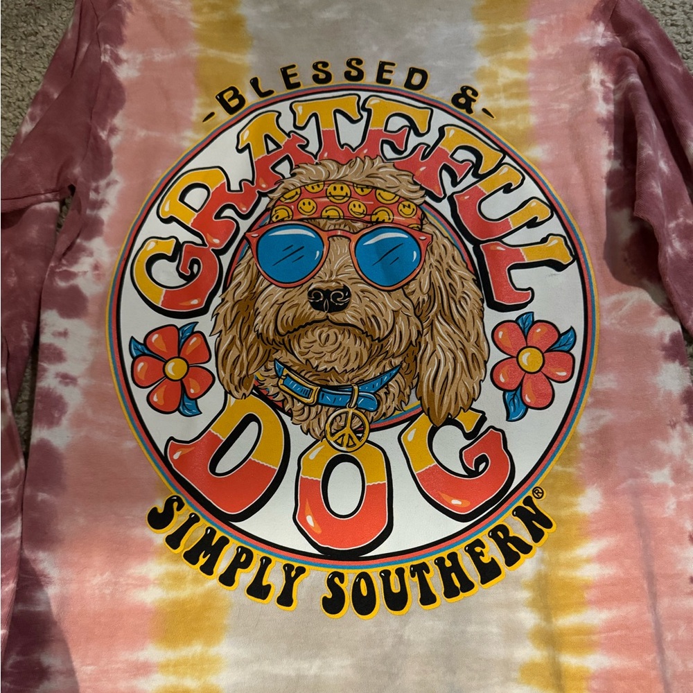Simply southern small nwt T-shirt blessed & grateful dog
